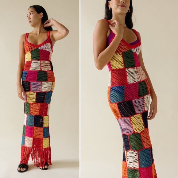 Carolina K Vera Hand Crochet Dress Size XS - Picture 15 of 15